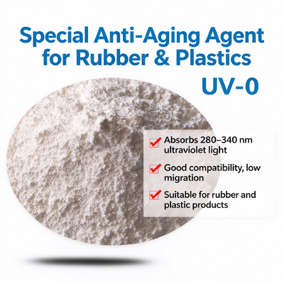 Special anti-aging agent UV-0 for rubber and plastic